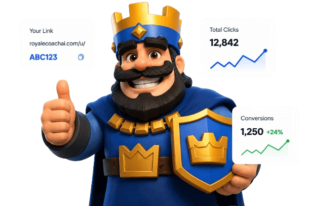 RoyaleCoach AI creator and affiliate partnership program